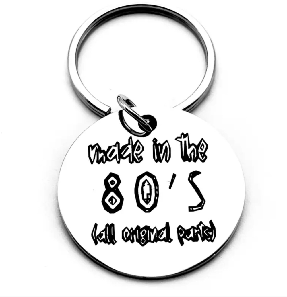 3/$25 Made In The 80s All Original Parts Stainless Steel Keychain NEW